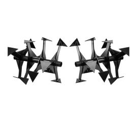 Фрезы гусиные лапки ЗУБР Ф-2 HEX 23, 2 шт для мотоблоков 707108-2 