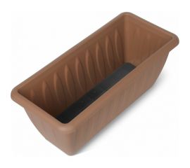 Ящик для растений с дренажной решеткой Martika Фелиция 40 см, терракотовый С186-05-ТЕР 