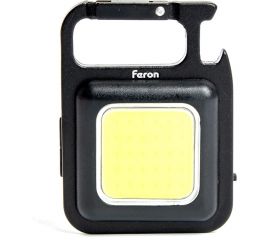 Универсальный аккумуляторный фонарь FERON th2404 с магнитом, usb type-c cob, пластик/алюминий 48524 