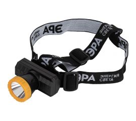 Налобный светодиодный фонарь ЭРА GA802 аккумуляторный мощный яркий 2 режима желто-черный Б0055349 