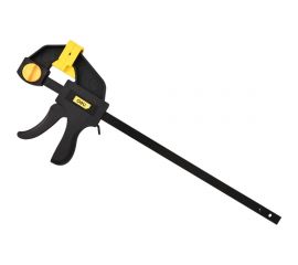 Быстрозажимная пистолетная струбцина DELI dl110112 300x70мм, стальная рама, пластиковые губки, макс.усилие до 750Н 112014 