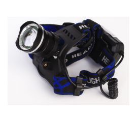 Налобный аккумуляторный фонарь Ultraflash LED5337 (3,7В, черный, 1LED, 5 Вт, фокус, 2 аккумулятора 3 режима, USB, бокс са) 15016 