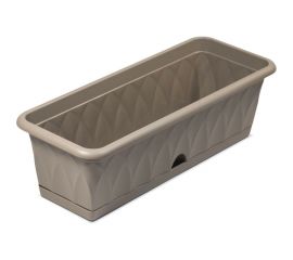 Ящик для растений с поддоном Martika Сиена 58 см, серый С173-03-СЕР 