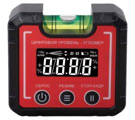 Компактный электронный уровень-угломер TECHNICOM с магнитом, 65 мм TC-LA65C 