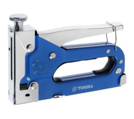 Мебельный степлер ТУНДРА регулируемый, металлический корпус, тип скоб 53, 4 - 14 мм 1018497 