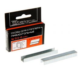 Каленые скобы для мебельного степлера Stelgrit 8x0,7 мм, 2000 шт. 656002 