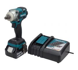 Аккумуляторный ударный гайковерт Makita бесщеточный, 18 В, 1x5 Ач Li-ion, 0-1800/2600/3500у/м, 280 Нм, квадрат 1/2"", 1.7 кг, кор., подсв, М10-М20, кейс DTW285RTK 