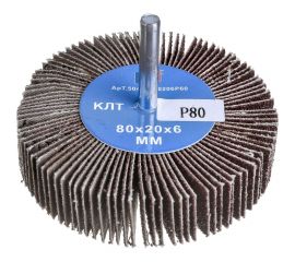 Круг лепестковый радиальный на дрель 80х20х6 мм, P80 S.E.B. 504KS-80*20*6P80 