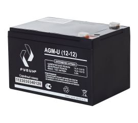 Аккумулятор АКБ 12-12 12В, 12Ач Рубин РЭ-АКБ1212 