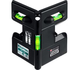 Магнитный угловой уровень KRAFTOOL Post level 3 глазка 34788 