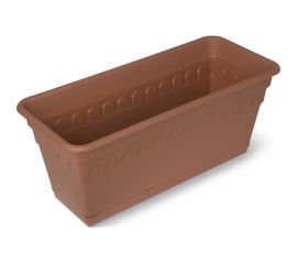 Балконный ящик для растений Martika Колывань 40 см, с поддоном, терракотовый С183Т 