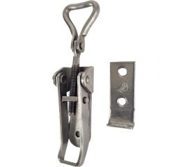 Замок для ящика VORMANN с регулировочным винтом, с ответной частью (прямая), 92/123x32мм, нержавеющая сталь 011203000/8018 