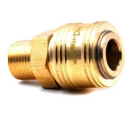 Соединение быстросъемное пневматическое HQ-SM12 «мама»-нар. резьба 1/2" (латунь) HQ-mech УТ000002468 