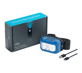 Светодиодный аккумуляторный налобный фонарь NORDBERG 3,7 В 1950 