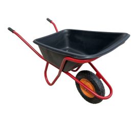 Одноколесная усиленная антиударная тачка Промышленник 110 л, пневматическое колесо 4,00/8 ПРОМ-110А1УКП 