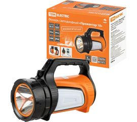 Светодиодный аккумуляторный фонарь TDM ""Прожектор 10"", 10 Вт LED+12 SMD+12 SMD, 350 лм, 3,7 В 2,4 Ач, USB, SQ0350-0003 