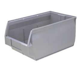 Ящик для склада Дигрус 400x230x200 мм, PP, серый Я-С.40.23.20-Сер/Д 