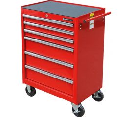 Инструментальная тележка СТАНКОИМПОРТ на колесах 6 ящиков, красный BTD-270061CS 