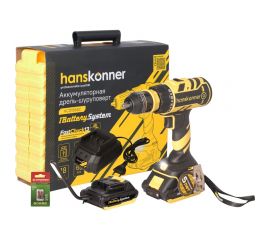 Аккумуляторный шуруповерт Hanskonner HCD1865C 