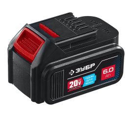 Аккумуляторная батарея ЗУБР Профессионал 20 В, li-ion, 6 Ач ST7-20-6 