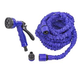 Поливочный расширяющийся шланг в комплекте с пистолетом-распылителем WMS Tools иск. латекс, 15 м, 7 режимов полива WMC-TG7106003 New 