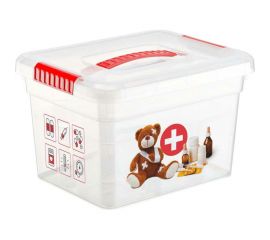 Ящик органайзер FunBox Аптечка 10л с ручкой 2 лотка S 47019 