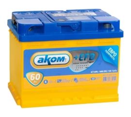 Аккумуляторная батарея АКОМ + EFB 60Е Ah, 600 A, обратная полярность 4607034731052 