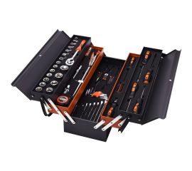 Набор профессиональных инструментов HARDEN в металлическом раскладном ящике, 77 предметов 510777 