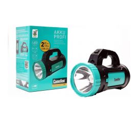 Аккумуляторный фонарь Camelion Led51527 (черный/зеленый,1led+cob, 4 режима, type c, 3 x lr03, 3вт, пластик, кор.) 15130 