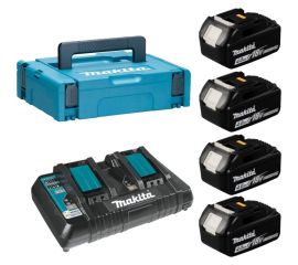 Набор PSK MKP2PM184 (4 аккумулятора BL1840B, зарядное устройство DC18RD, кейс MAKPAC тип 2) Makita 198489-5 