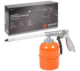 Моечный/мовильный пистолет Airline металл. бачок 900 мл. с регулятором давления PRO ATBU059 