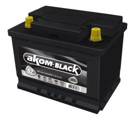 Аккумуляторная батарея АКОМ BLACK 62 Ah, 600 A, обратная полярность 4607034731687 