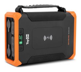 Внешний аккумулятор TopOn 96000mah dc 84w, type-c pd 60w, 2 usb qc3.0 18w, qi 10w, 2 авторозетки 180w, фонарь, защита от брызг, lifepo4 TOP-X100PRO 