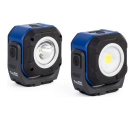 Аккумуляторный фонарь TopOn LED 8 Вт 800 лм 3.7 B 4 Ач 14.8 Втч регулировка яркости, подставка с креплением под штатив, магниты, крючки TOP-MX08DL 