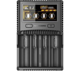 Зарядное устройство Nitecore SC4 18650/16340 на 4АКБ Intellicharge V2 Совместим с Li-ion и Ni-MH/Ni-Cd аккумуляторами с автоматическим определением 16652 