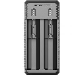 Зарядное устройство Nitecore UI2 18650/21700 на 2АКБ Intellicharge V2 Совместим с Li-ion и IMR аккумуляторами с автоматическим определением 18477 