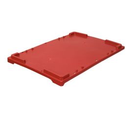 Крышка для ящиков Тара.ру п/э, 600x400 мм, цв. красный, утяжеленная 27942 