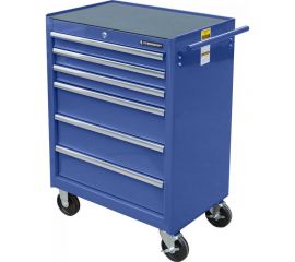 Инструментальная тележка на колесах, 6 ящиков, синяя Станкоимпорт BTD-270061CS blu 