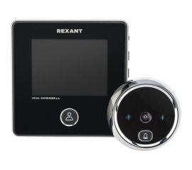 Дверной видеоглазок REXANT dv-113 с дисплеем 2.8"" звонок и записи фото, аккумулятор 45-1113 