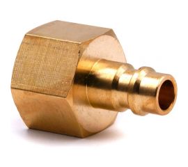 Соединение быстросъемное пневматическое HQ-PF12 «папа»-внутр. резьба 1/2" (латунь) HQ-mech УТ000002477 