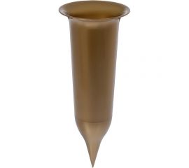 Горшок SANTINO Ритуальный 0.65 л, 10х25 см, золото 051533 