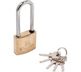 Навесной замок БУЛАТ ВС 1150-01 латунный, d=8 мм 13360 