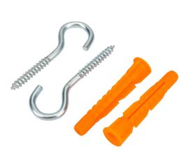 Шуруп-полукольцо Невский Крепеж 5x40 с полипроп. унив. дюбелем, 8x51 2 шт. 814329 