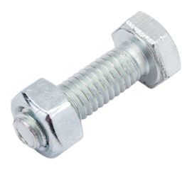 Болт Невский Крепеж DIN 933, с шестигранной головкой, оцинк., М6x20 + гайка + шайба 8 шт. 812717 