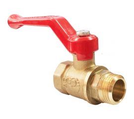 Латунный шаровой кран для воды VALFEX OPTIMA 3/4" ВР/НР ручка-рычаг 11Б27фт1М VF.215.L0R1.034.Bir 