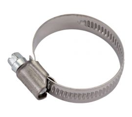 Хомуты ""ЭКСПЕРТ"" Зубр из нержавеющей стали с накатной лентой НЛ-12, 25-40 мм, 100 шт 37822-25-40-100 