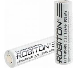 Аккумулятор ROBITON LiFe14500-600 600мАч без защиты 17110 