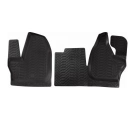 Ковры Airline для ГАЗель NEXT 16- КПП на панели, передние 2 шт., высокий борт, ТЭП, черные ACM-PS-75 