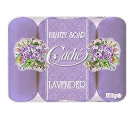 Туалетное мыло для ухода Cache 4 pcs X 75gr X 24 экопак лаванда CLS0006 