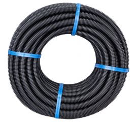 Гофрированная труба Промрукав ПА негорючая НГ стойкая к ультрафиолету УФ черная с/з д20 25м PR02.0267 